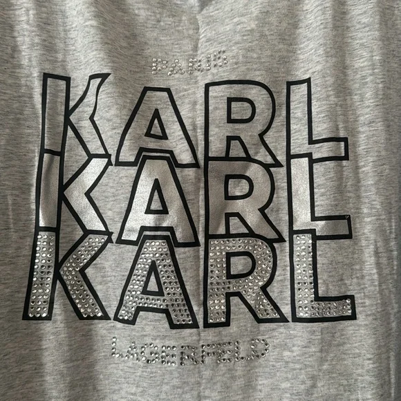 NWT Gray Karl Lagerfeld Paris Shirt Size 2X - Picture 2 of 4